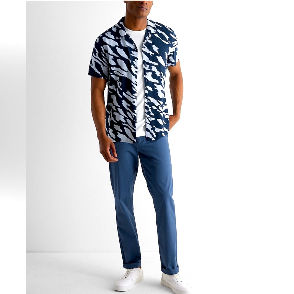 Express Slim Hyper Stretch Temperature Control- Chino Surplus Blue - 34X34